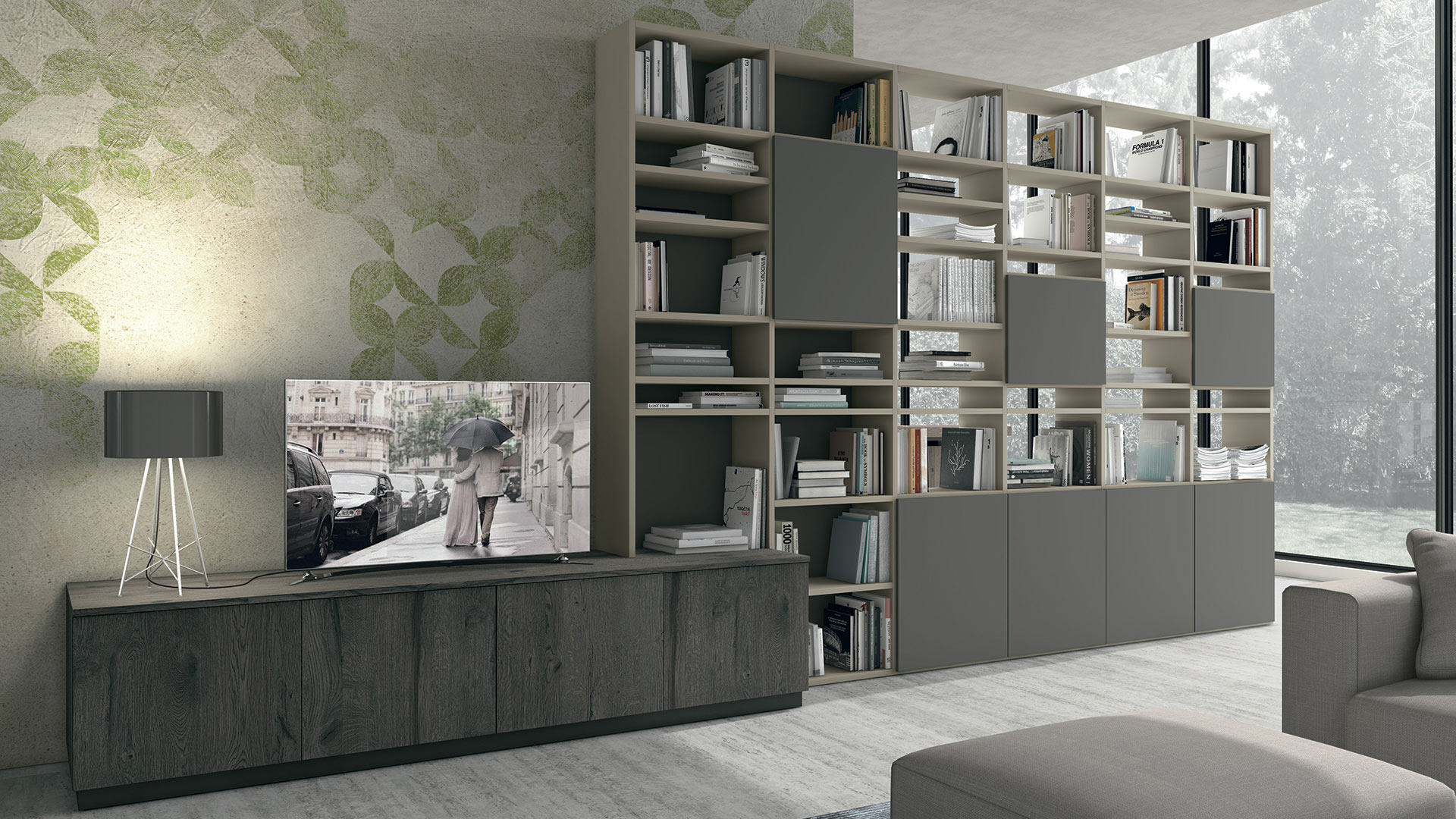 intraparete-living-lube-libreria-bifacciale-cucine-lube